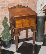 An antique Australian lectern desk, carved and turned blackwood, Melbourne, Victoria origin, 19th century, 122cm high, 65cm wide, 68cm deep - 3