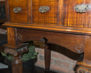 An antique Australian lectern desk, carved and turned blackwood, Melbourne, Victoria origin, 19th century, 122cm high, 65cm wide, 68cm deep - 15