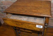 A fine Australian antique apprentice chest of nine drawers with full turned columns and feet, kauri pine, circa 1870, 46cm high, 37cm wide, 26cm deep - 4