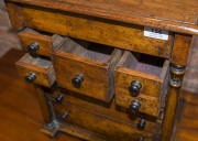 A fine Australian antique apprentice chest of nine drawers with full turned columns and feet, kauri pine, circa 1870, 46cm high, 37cm wide, 26cm deep - 5