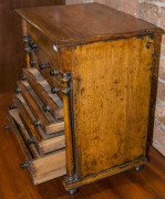 A fine Australian antique apprentice chest of nine drawers with full turned columns and feet, kauri pine, circa 1870, 46cm high, 37cm wide, 26cm deep - 8