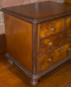 An antique Australian apprentice chest of four drawers, birdseye huon pine and cedar with kauri pine secondary timbers, circa 1875, 35cm high, 39cm wide, 28cm deep - 6