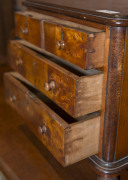 An antique Australian apprentice chest of four drawers, birdseye huon pine and cedar with kauri pine secondary timbers, circa 1875, 35cm high, 39cm wide, 28cm deep - 9