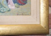 CONSTANCE TEMPE MANNING (1896-1960), The Reflection, self portrait, oil on board, signed and dated 1916 at lower right, 46.5 x 31cm. - 3