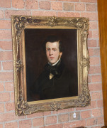 ARTIST UNKNOWN (19th century), portrait of a gentleman, oil on canvas in fine gilded frame, ​59.5 x 49cm - 2