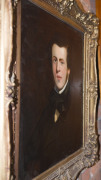 ARTIST UNKNOWN (19th century), portrait of a gentleman, oil on canvas in fine gilded frame, ​59.5 x 49cm - 6