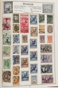 WORLD - General & Miscellaneous Lots: WORLD ARRAY IN HINTON "EMPIRE" ALBUM and Rapkin "Movaleaf" albums & in two stockbooks, with Australia incl. Roos & KGV Heads, few Australian Colonies, GB with two aged 1d Blacks (one with 4 margins), Canada, New Zeala - 5