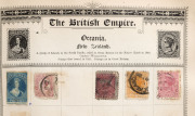 WORLD - General & Miscellaneous Lots: WORLD ARRAY IN HINTON "EMPIRE" ALBUM and Rapkin "Movaleaf" albums & in two stockbooks, with Australia incl. Roos & KGV Heads, few Australian Colonies, GB with two aged 1d Blacks (one with 4 margins), Canada, New Zeala - 4