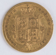Coins - Australia: Half Sovereigns: QUEEN VICTORIA YOUNG HEAD: 1881(S), g/Fine. - 2