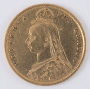 Coins - Australia: Half Sovereigns: QUEEN VICTORIA JUBILEE HEAD/SHIELD: 1891(S, JEB), Fine.  - 2