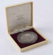 Medals - Agricultural, Horticultural & Exhibition Awards: 1879 SYDNEY INTERNATIONAL EXHIBITION: medallion in silver (51mm diameter) by J.S. & A.B. Wyon, weight 60gr. - 2