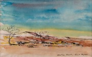 GEORGE RUSSELL (Russell) DRYSDALE (1912 - 81), Western Desert ink and watercolour, signed and titled lower right, 14.5 x 22.5cm.
