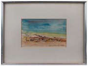 GEORGE RUSSELL (Russell) DRYSDALE (1912 - 81), Western Desert ink and watercolour, signed and titled lower right, 14.5 x 22.5cm. - 2