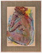 LOUIS KAHAN (1905 - 2002), Nude, oil on board, signed lower left, 74 x 54cm. - 2