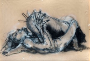 JOEL ELENBERG (1948 - 80) Untitled, watercolour, crayon and wash on card, 75 x 100cm