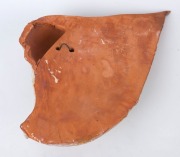 SANDY CALDOW (b.1961) Wall plaque, terracotta with glaze, signed and dated 1990 verso, 38 x 54cm. - 4