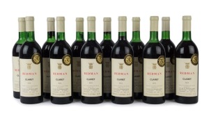 1974 Redman Claret Coonawarra, South Australia, (8 bottles) and 1975 (4 bottles). Total: 12 bottles.