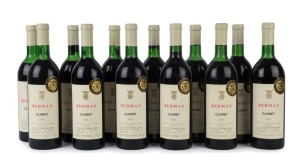 1974 Redman Claret Coonawarra, South Australia, (8 bottles) and 1975 (4 bottles). Total: 12 bottles. 