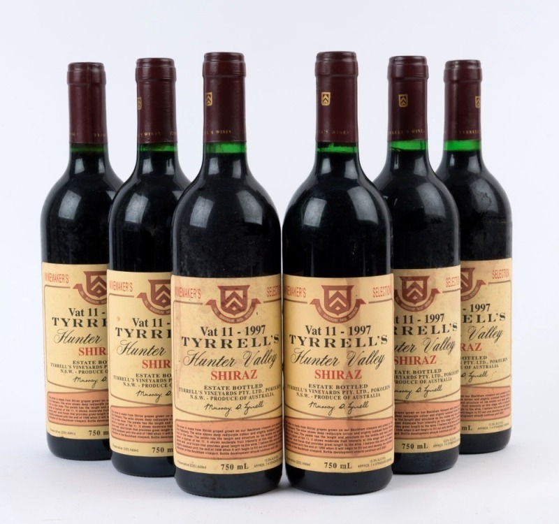 1997 Tyrrell’s Wines, Shiraz Vat 11, Hunter Valley, New South Wales, (12 bottles).