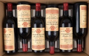 1981 Tyrrell's Dry Red Vat 9, Hunter Valley, New South Wales, (22 bottles) plus 1980 (2 bottles). Total: 24 bottles..