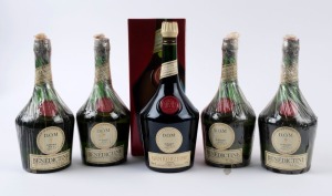 DOM BENEDICTINE Herbal liqueur, 43% ABV, France NV, 750ml, (4 bottles); plus a 1 litre bottle in original box. Total: 5 bottles.