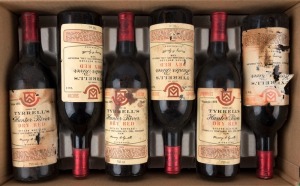 1975 Tyrrell's Dry Red Vat  5, Vat 9 and Vat 11 Hunter Valley, New South Wales (4 bottles of each). Total: 12 bottles.