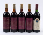 1967 ELLIOTTS Tallawanta Vat 7 Shiraz, (3 bottles) and 1968 (1 bottle) Hunter Valley, New South Wales; and 1979 Hardy's "Eileen Hary" Keppoch Cabernet Sauvignon, South Australia (1 bottle). Total 5 bottles).