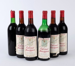 1968 SEAVIEW Cabernet Sauvignon, (5 bottles) and 1964 (1 bottle), McLaren Vale, South Australia, Total: 6 bottles.