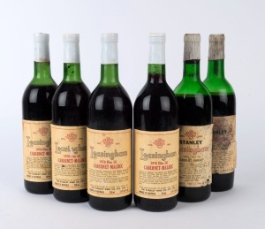 1970 LEASINGHAM Bin 56 Cabernet Malbec, Clare Valley, South Australia (4 bottles); also, STANLEY Leasingham 1965 Bin 99 Cabernet-Shiraz (2 bottles). Total: 6 bottles.
