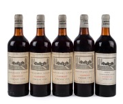 1960 S. WYNN & CO. Coonawarra Estate Cabernet (3 bottles), 1962 Cabernet (1 bottle) and 1965 Coonawarra Estate Hermitage (1 bottle), South Australia. Total: 5 bottles).