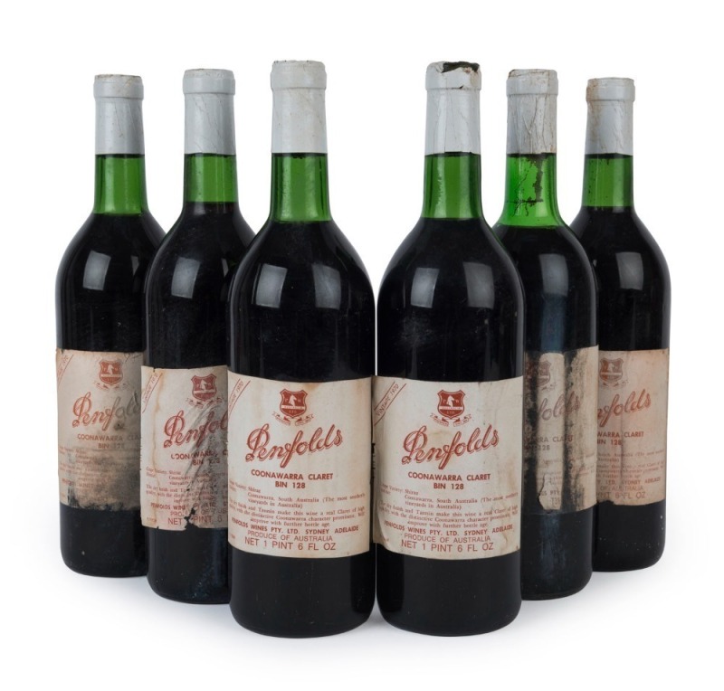 1970 PENFOLDS Bin 128 Shiraz, Coonawarra, South Australia, (6 bottles).