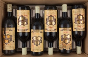 1974 WOLF BLASS Bilyara Selected Individual Vineyards Shiraz, Hunter Valley-Langhorne Creek-McLaren Vale,  South Australia, (12 bottles).