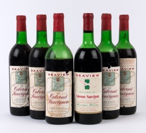 1962 Seaview Special Vintage Cabernet Sauvignon, ( 5 bottles) and 1960 (1 bottle), McLaren Vale, South Australia. (Total: 6 bottles).