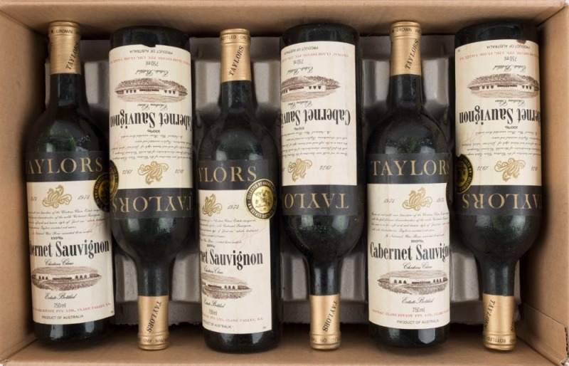 1974 Taylor’s Cabernet Sauvignon, Clare Valley, South Australia (12 bottles).