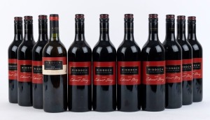2004 Riddoch Cabernet Shiraz, (10 bottles) plus 2002 Riddoch Sauvignon Blanc, (1 bottle), Coonawarra, South Australia. Total: 11 bottles.