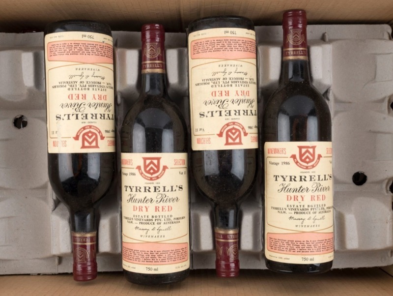 1986 Tyrrell's Dry Red Vat 11, Hunter Valley, New South Wales, (10 bottles).