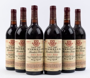 1987 Tyrrell's Dry Red Hermitage Vat 8, Hunter Valley, New South Wales, (6 bottles).