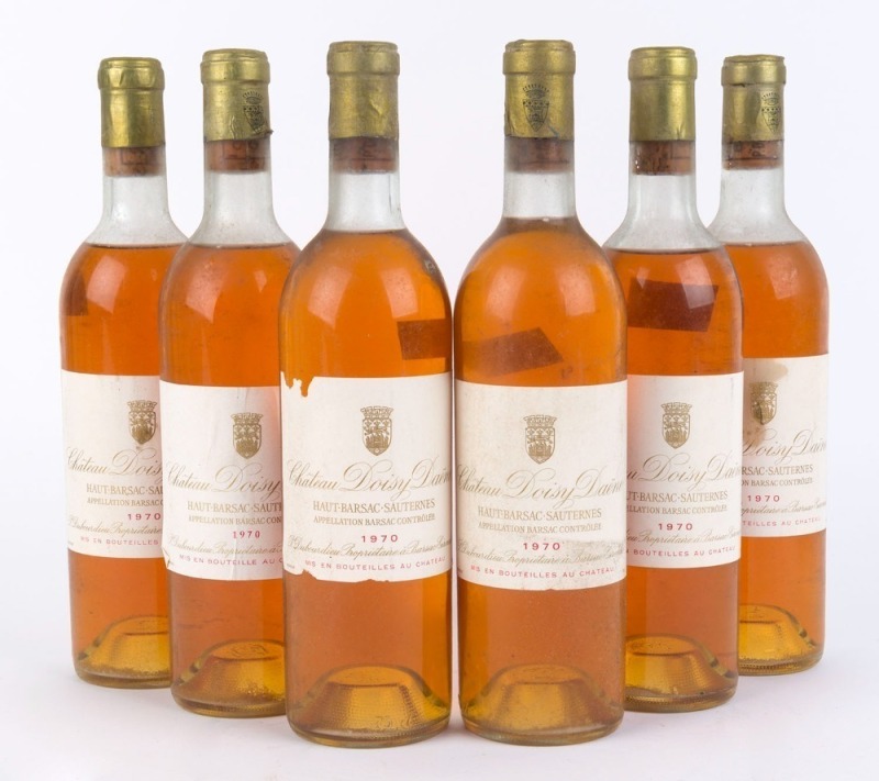 1970 Château Doïsy Daëne Haut-Barsac Sauternes, FRANCE, (6 bottles)