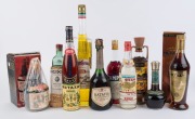 A MEDITERRANEAN MIX: including Metaxa Amphora Seven Star Brandy, Barbaresso Oyzo, S&E&A Metaxa, Sabra Liqueur, Drioli Maraschino, Campari Aperitivo, Commanderie St. John Cyprus Dessert Wine, Vaccari Galliano, Ratafia de Castellane, etc. (10 bottles).