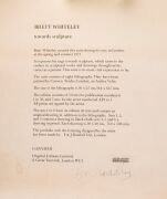 BRETT WHITELEY (1939 - 92) Towards Sculpture, 1977. the cover sheet for the portfolio sub-titled "eight studies of the nude", printed by Ganymead Original Editions Limited, London; signed by the artists and numbered "AP5/5" verso. 91 x 63.5 cm (sheet). - 2