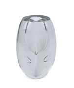 TIMO SARPANEVA "Claritas" glass vase for ITTALA, with original factory label, ​28cm high