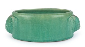 MELROSE WARE "Koala" bowl with green glaze, stamped "Melrose Ware, Australian", 8cm high, 22cm wide