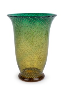 ARCHIMEDES SEGUSO filigrana reticello Murano glass vase, circa 1950, 24.5cm high