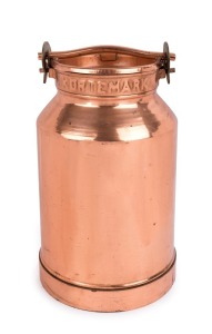 A vintage copper cream can, 20th century, ​​​​​​​54cm high