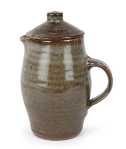 ST. IVES POTTERY lidded jug, circa 1955, square impressed mark, 19.5cm high. PROVENANCE: Private Collection Melbourne.