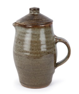 ST. IVES POTTERY lidded jug, circa 1955, square impressed mark, 19.5cm high. ​​​​​​​PROVENANCE: Private Collection Melbourne.