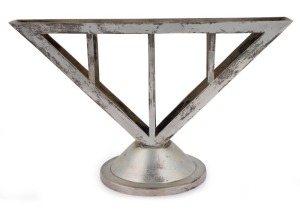 MARIANNE BRANDT "NAPKIN HOLDER" in Austrian 800 silver with gold washed interior, manufactured by the Viennese firm J.C. KLINKOSCH, circa 1930. 13cm high, 21cm wide, 260 grams.