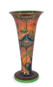 WEDGWOOD "Fairyland" orange lustre vase by Daisy Makeig-Jones, circa 1920, stamped "Wedgwood, Made in England" with pictorial urn mark, 25cm high