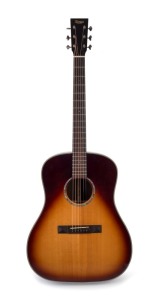 TASMAN Guitar Company Australian acoustic guitar in original hard case, bearing label "TA200D-E"