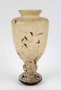 A cameo glass vase in the Galle style, 20th century, ​43cm high